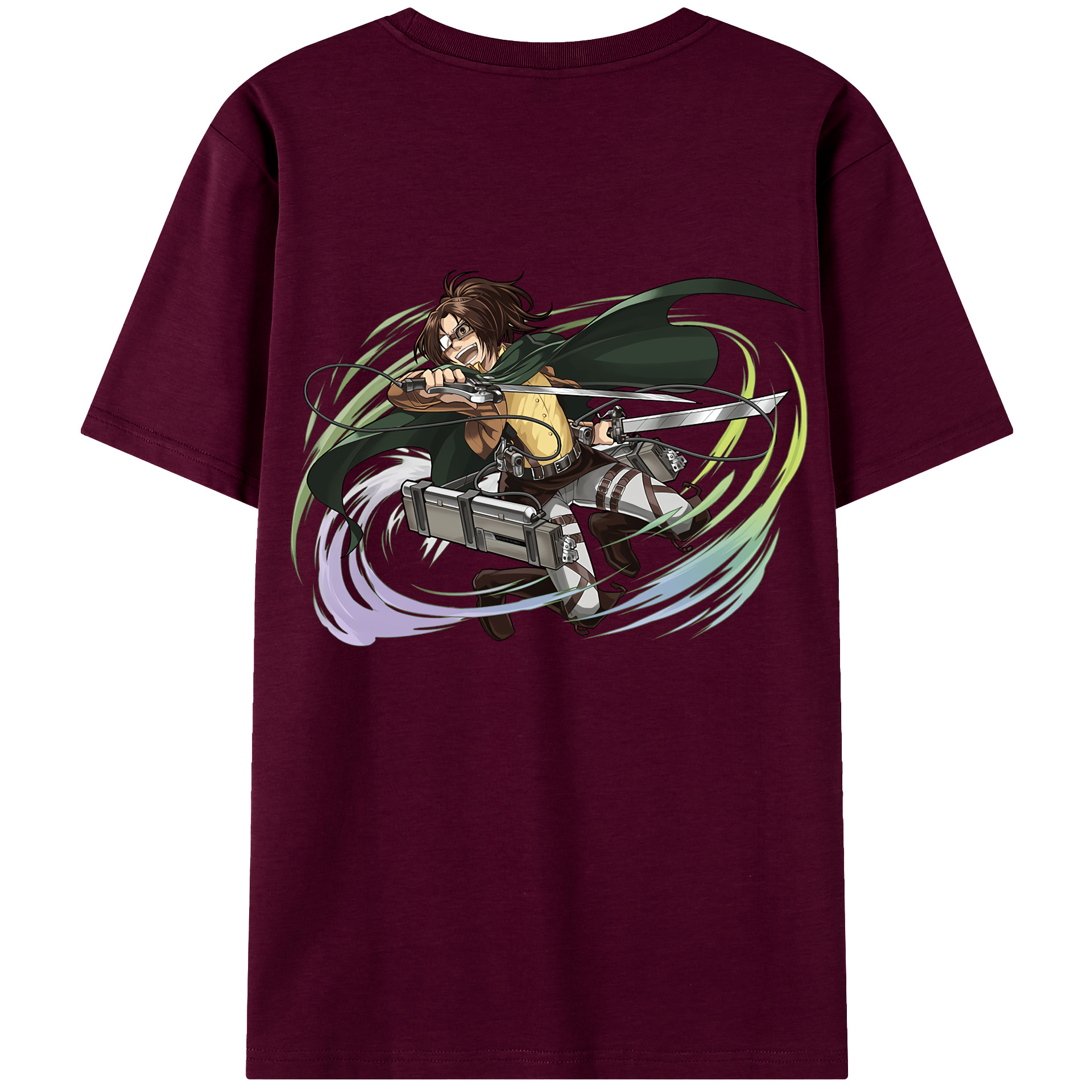 （画像用） 進撃の巨人 ハンジ·ゾエ Attack on Titan Hanji Zoe レディース半袖Tシャツ(バックプリント)